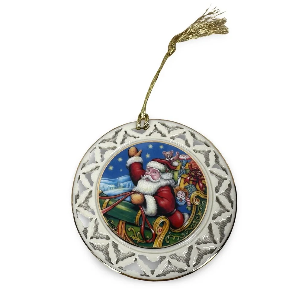 Lenox TwasNight Before Christmas All Good Night Ornament Seventh 7 Series Santa